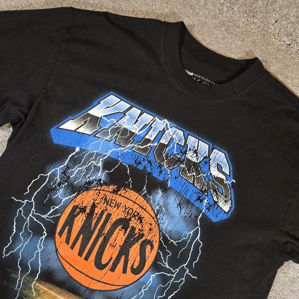 Mitchell & Ness NBA New York Knicks Lightning Shirt Medium Hardwood Classics